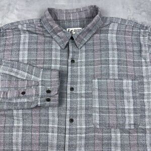 Marmot Mountain Works Fairfax Lightweight Flannel Shirt Men's Sz XXL Gray Plaid
